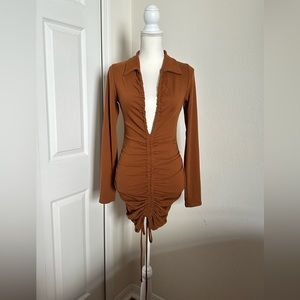 FashionNova Ruched Mini Dress!